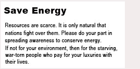 save energy